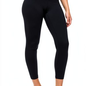 Zobha Womens Leggings Fitted Activewear French Roast Black-0