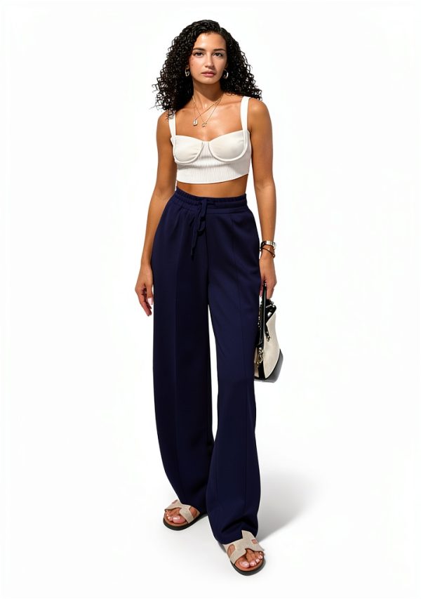 Pinspark Womens Sweatpants Buttery Soft Wide Leg Design-1