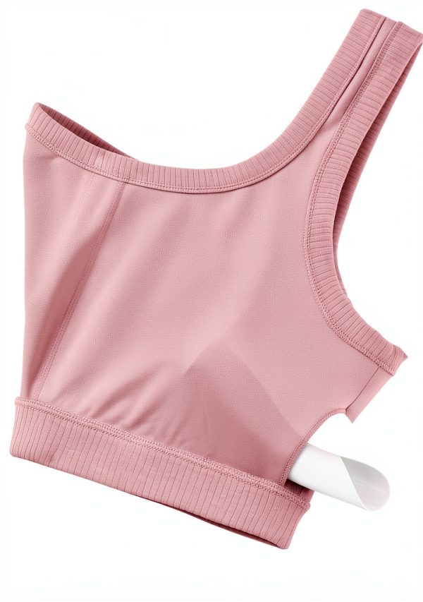 H208 Womens Sports Bra Lyocell Ribbed Medium Support-4