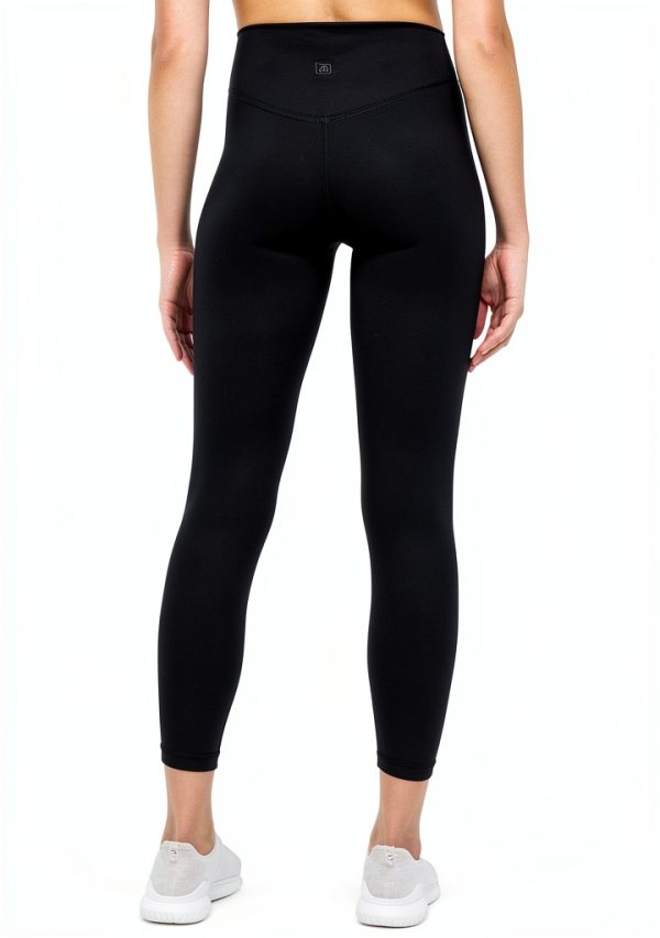 Zobha Womens Leggings Fitted Activewear French Roast Black-2