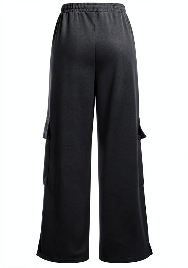 GOHRSHA Womens Cargo Sweatpants High Waist Wide Leg-5