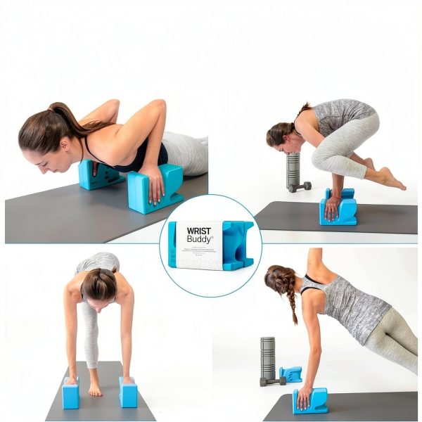WRIST BUDDY Yoga Blocks Ergonomic EVA Foam Grip Support-6