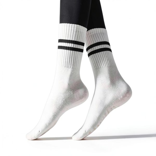 Non Slip Yoga Socks Women Grip Cotton Athletic Socks-6