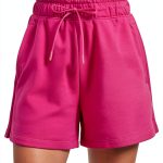 RS107 Womens French Terry Sweat Shorts High Rise Pockets-0