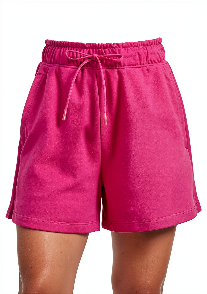 RS107 Womens French Terry Sweat Shorts in Green Jade color