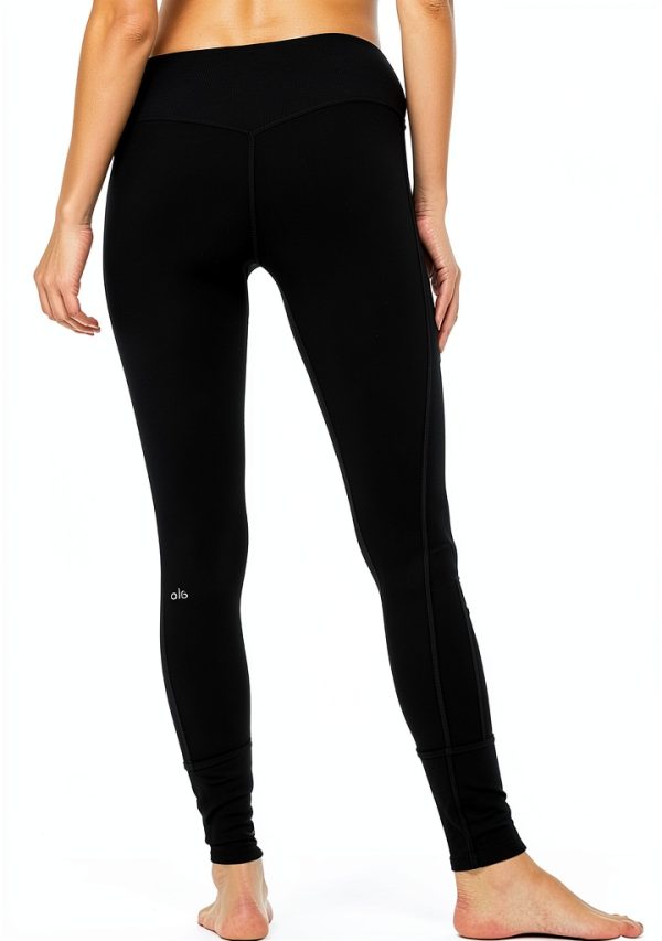 Alo Yoga Womens Leggings Sculpting Fit Black Size 24-1