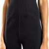 Women's Leggings Mid-Weight Compression Jersey Washed Black-5