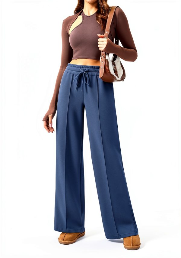 Pinspark Womens Sweatpants Buttery Soft Wide Leg Comfort-4