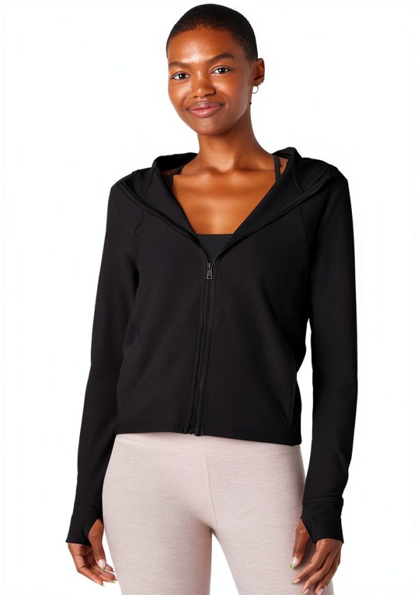 Beyond Yoga Hoodie Womens Spacedye High Energy Zip Up-0