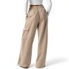 GOHRSHA Womens Cargo Sweatpants High Waist Wide Leg-3