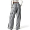 GOHRSHA Womens Cargo Sweatpants High Waist Wide Leg-4