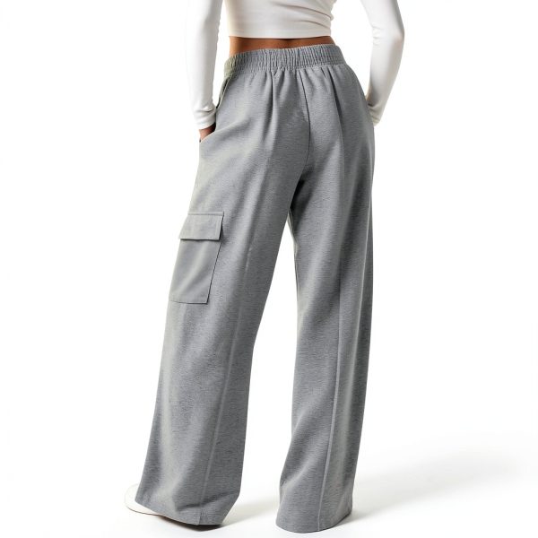GOHRSHA Womens Cargo Sweatpants High Waist Wide Leg-4