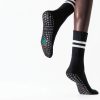 Non Slip Yoga Socks Women Grip Cotton Athletic Socks-2