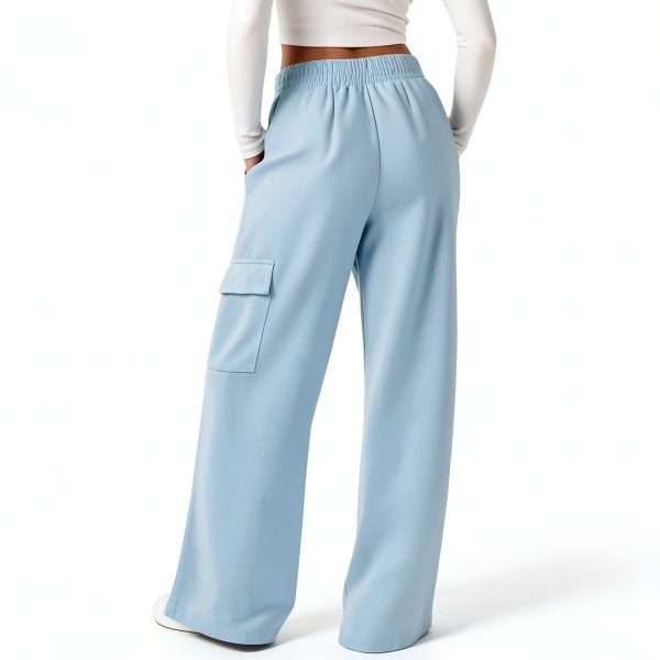 GOHRSHA Womens Cargo Sweatpants High Waist Wide Leg-3