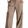 GOHRSHA Womens Cargo Sweatpants High Waist Wide Leg-0
