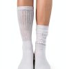 Women Slouchy Socks Polyester Spandex Stretch Calf Crew-1