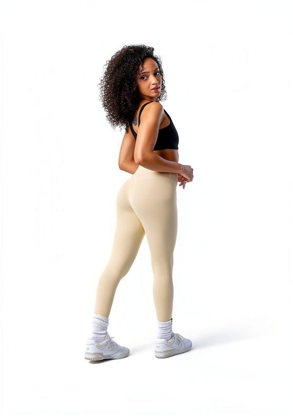 Womens High Waisted Leggings Soft Stretch Glute Contouring-1