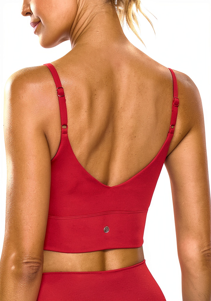 H191 sports bra in Hibiscus Purple color during yoga pose