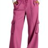 GOHRSHA Womens Cargo Sweatpants High Waist Wide Leg-0