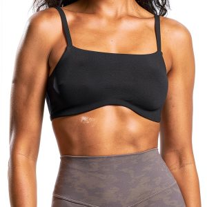 Womens Sports Bra Removable Padding Nylon Spandex Support-0