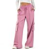 GOHRSHA Womens Cargo Sweatpants High Waist Wide Leg-1