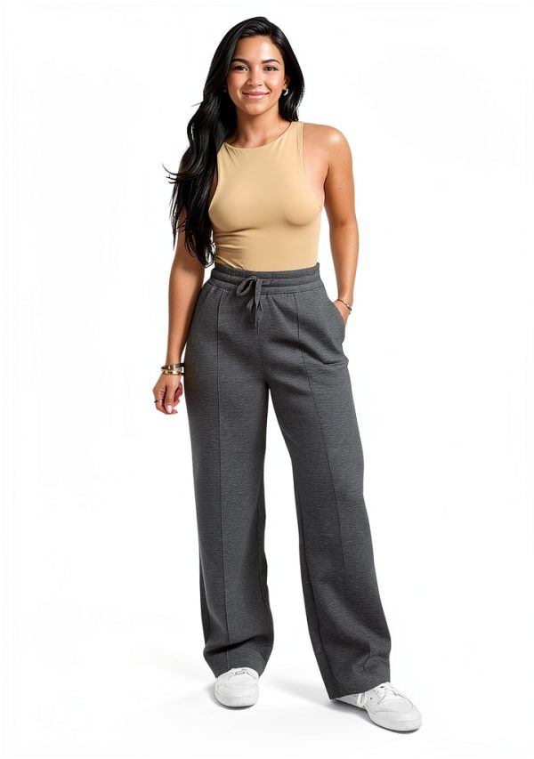 Pinspark Womens Sweatpants Buttery Soft Wide Leg Comfort-2