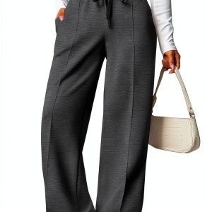 Pinspark Womens Sweatpants Buttery Soft Wide Leg Comfort-0