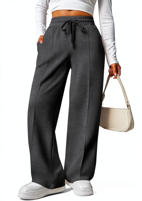Pinspark Womens Sweatpants Buttery Soft Wide Leg Comfort-0