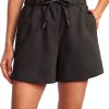 RS107 Womens Athletic Shorts French Terry High Rise-0