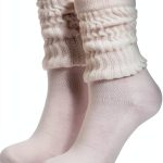 Women Slouchy Socks Polyester Spandex Stretch Calf Crew-0
