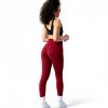Womens High Waist Yoga Leggings Soft Stretch No Front Seam-1