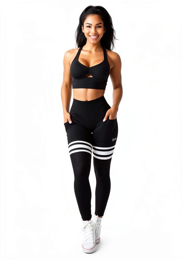 Pavo Womens High Waisted Leggings Pockets Soft Fabric-4