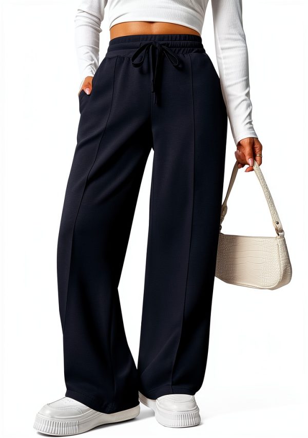 Pinspark Womens Sweatpants Buttery Soft Wide Leg Design-0