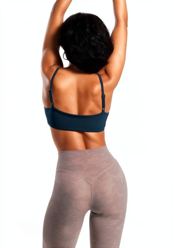 Womens Sports Bra Removable Padding Nylon Spandex Support-2