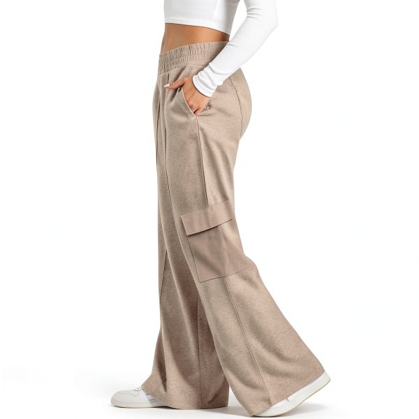 GOHRSHA Womens Cargo Sweatpants High Waist Wide Leg-7