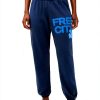 Moonshrooms Blues Womens Sweatpants Lightweight French Terry-0