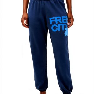 Moonshrooms Blues Womens Sweatpants Lightweight French Terry-0