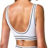 Square Neck Sports Bra Built in Pads Womens Workout Top-1