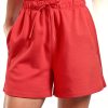 RS107 Womens Athletic Shorts French Terry High Rise-0