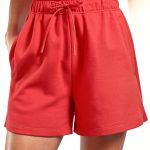RS107 Womens Athletic Shorts French Terry High Rise-0