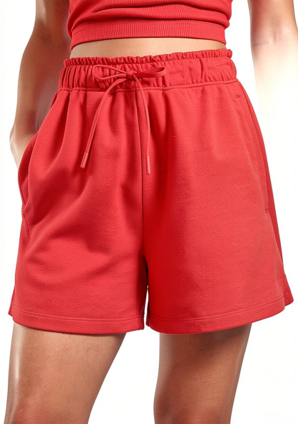 RS107 Womens Athletic Shorts French Terry High Rise-0