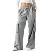 GOHRSHA Womens Cargo Sweatpants High Waist Wide Leg-1