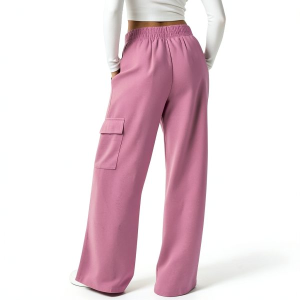 GOHRSHA Womens Cargo Sweatpants High Waist Wide Leg-7