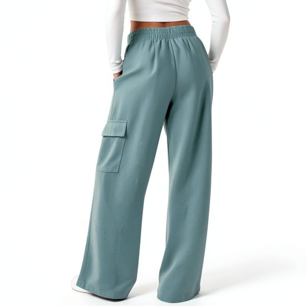 GOHRSHA Womens Cargo Sweatpants High Waist Wide Leg-7