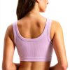 H208 Womens Sports Bra Lyocell Ribbed Medium Support-1