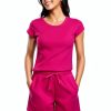 RS107 Womens French Terry Sweat Shorts High Rise Pockets-2