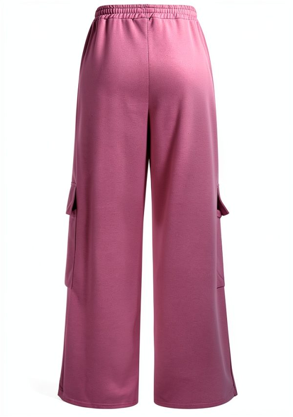 GOHRSHA Womens Cargo Sweatpants High Waist Wide Leg-4