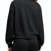 Smoofit Womens Half Zip Sweatshirt Soft Stretch Casual-2