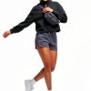 Smoofit Womens Half Zip Sweatshirt Soft Stretch Casual-6