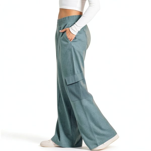 GOHRSHA Womens Cargo Sweatpants High Waist Wide Leg-6